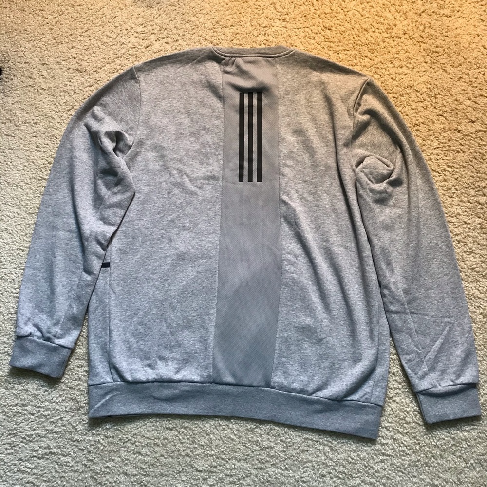 Adidas Team Issue 3 Stripe Crew Sweatshirt
